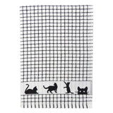 Samuel Lamont Poli-dri Black Cat Tea Towel 50x70cm, imported from the UK