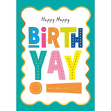 Abacus Clare Maddicott BirthYay birthday card 17cm x 12cm - British product