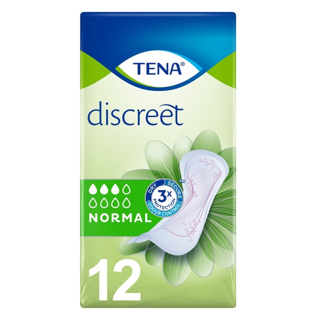 TENA Lady Discreet normal incontinence pads pack (British brand)