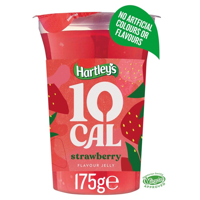 Hartley's strawberry flavour jelly pot 175g, UK version