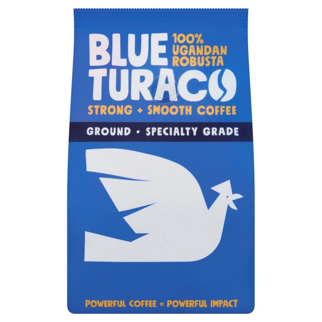 Blue Turaco 100% Specialty Ugandan Robusta ground coffee 227g - British product