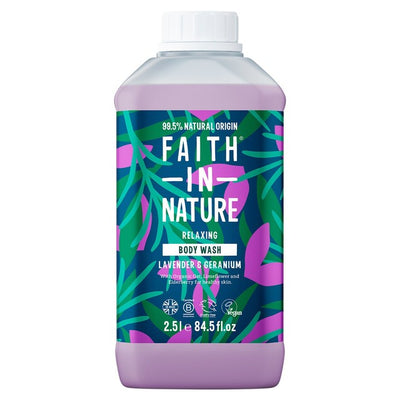 M&S Faith In Nature Lavender & Geranium Body Wash 2.5L- Buy online at McGrocer