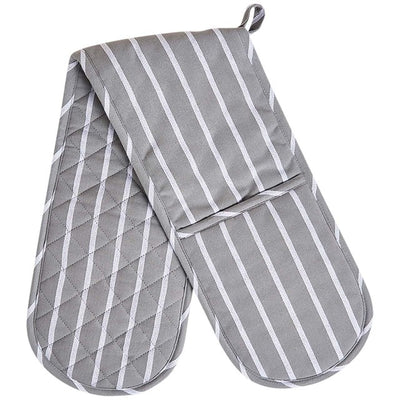 M&S Striped Dobbel gryteklut Grå
