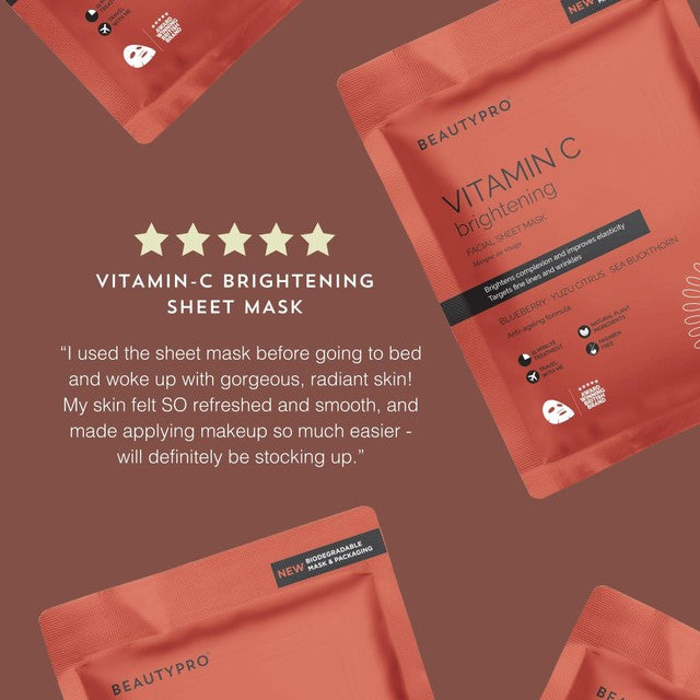 Beauty Pro Vitamin C Brightening sheet mask - British product