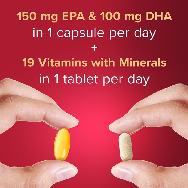 Seven Seas Man Plus multivitamin and omega-3 supplement 30 Day Duo Pack (British brand)