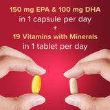 Seven Seas Man Plus multivitamin and omega-3 supplement 30 Day Duo Pack (British brand)