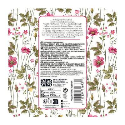 M&S Baylis & Harding Royale Garden Rose, Poppy & Vanilla Kroppsvask 500ml - Kjøp på nett hos McGrocer