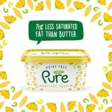 Pure Dairy Free dairy-free buttery spread 500g, imported from the UK