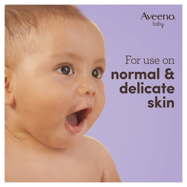 Aveeno baby bedtime lotion with prebiotic oatmeal and lavender scent - British product