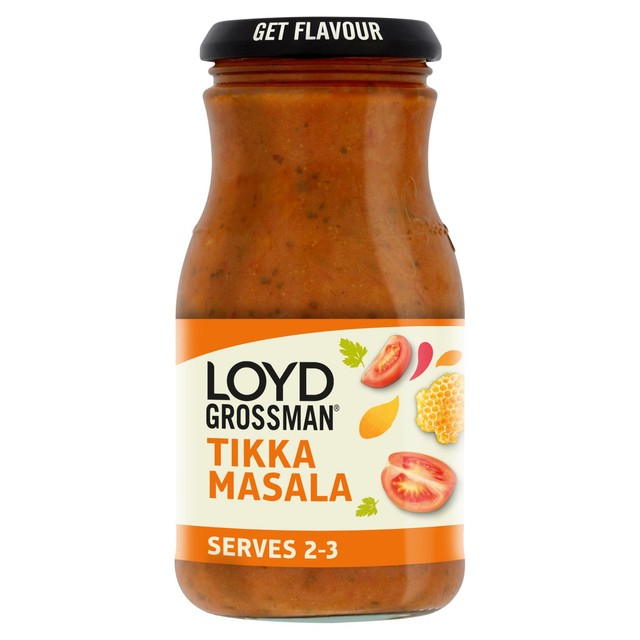 Loyd Grossman Tikka Masala curry sauce 350g, UK version