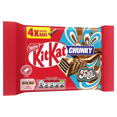 M&S Kit Kat Chunky Funky Chocolate Wafer Bar 4 x 32g- Buy online at McGrocer
