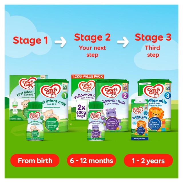 Cow & Gate infant milk ready to feed 200ml - British product
