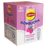 Lipton Raspberry Kombucha soft drink 4 x 250ml, UK version