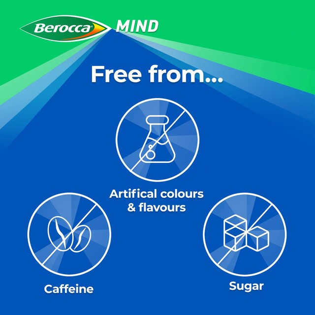 Berocca Mind Berry effervescent tablets 15 tablets - British product