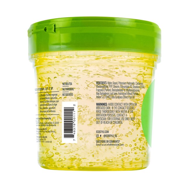 Eco Style olive oil hair styling gel 473ml - British product