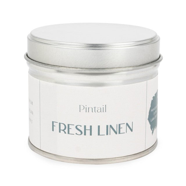 Pintail Fresh Linen candle 225g, imported from the UK