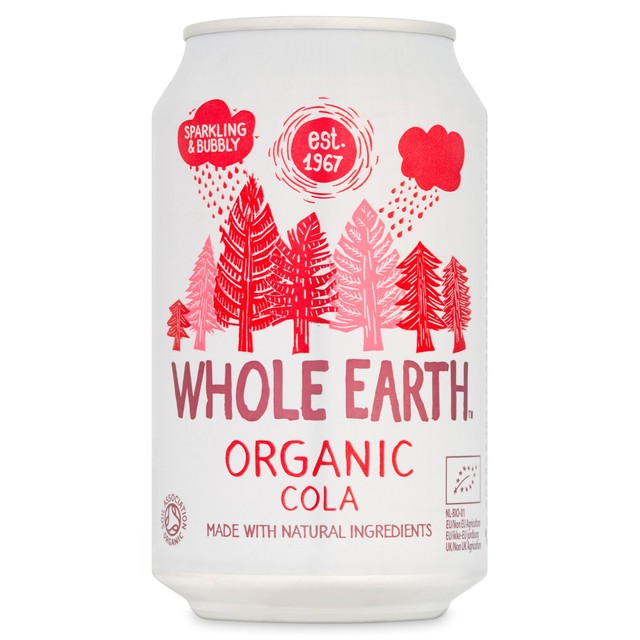Whole Earth Organic Sparkling Cola 330ml (British brand)