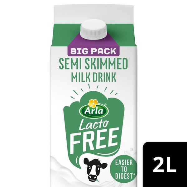 Arla LactoFREE Semi Skimmed Milk Drink 2L