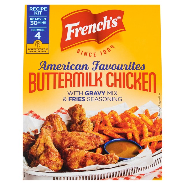 French's Buttermilk Chicken with Fries Seasoning Recipe Kit 85g - British product