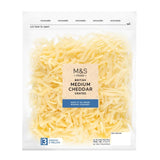 M&S medium grated cheddar cheese 250g, imported from the UK