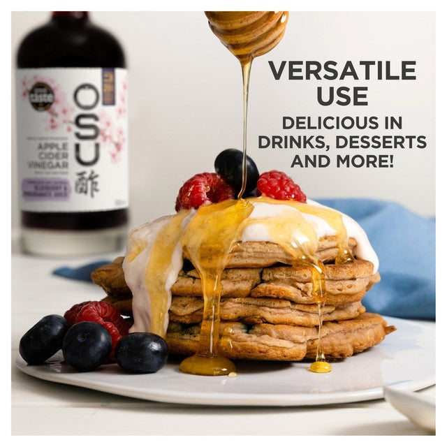 OSU Apple Cider Vinegar Blueberry & Pomegranate 500ml, imported from the UK