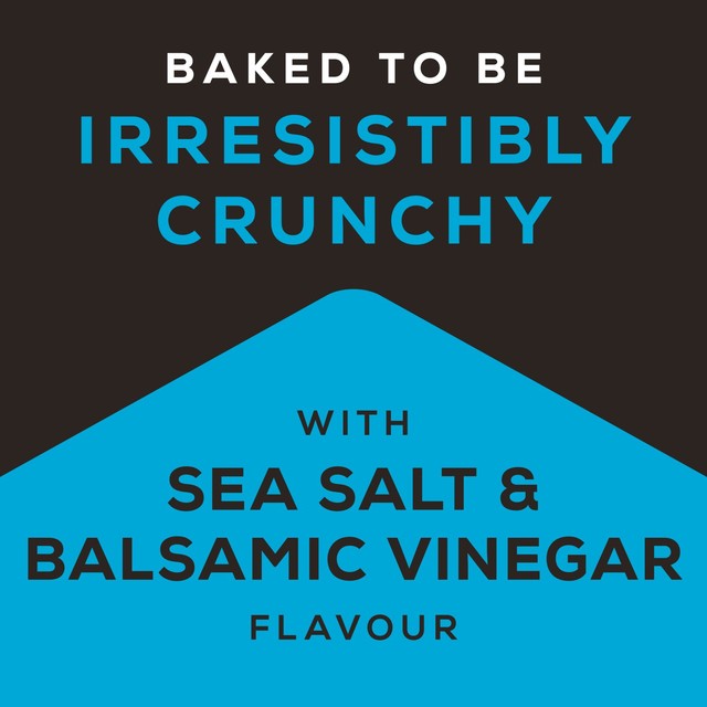 Jacob's Cracker Crisps Sea Salt Balsamic Vinegar 150g bag, UK version