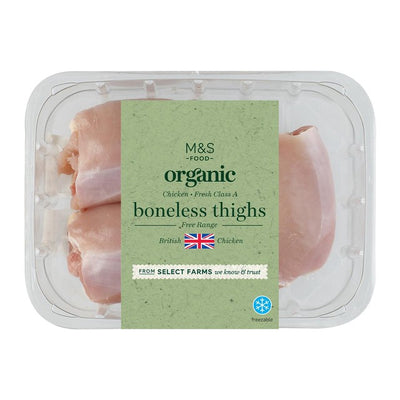 M&S M&S Bio 3 Fillets de cuisse de poulet britannique Volaille 400g - Acheter en ligne sur McGrocer