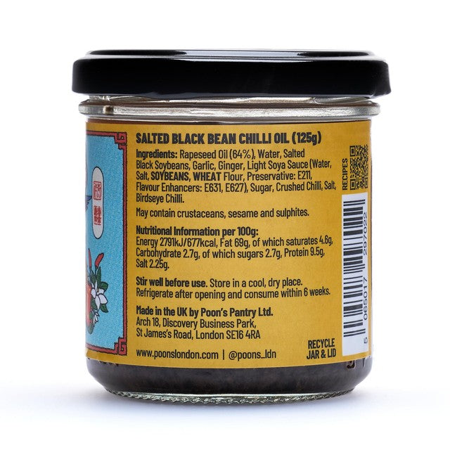 Poon's London Extraordinary Chilli Oil 125g, imported from the UK
