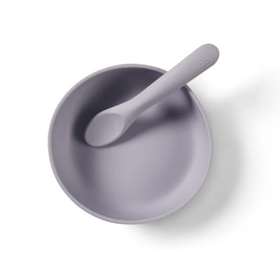 M&S Vital Baby Silicone Suction Feeding Bowl Set Dusky Mauve Baby Feeding Set- Buy online at McGrocer