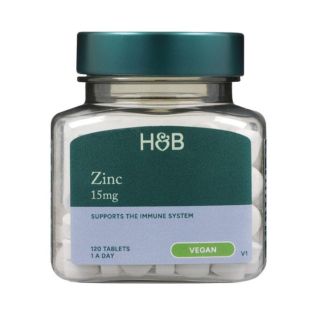 Holland Barrett Zinc 15mg Supplement 120 Tablets, UK version