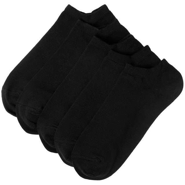 M&S Trainer Liner Socks Black Size 9-12, imported from the UK