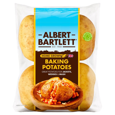 4 بطاطس خبز ذهبية بالزبدة من Albert Bartlett 4 حبات في العبوة