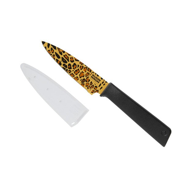 Kuhn Rikon Colori + Leopard paring knife 19.5cm, UK version