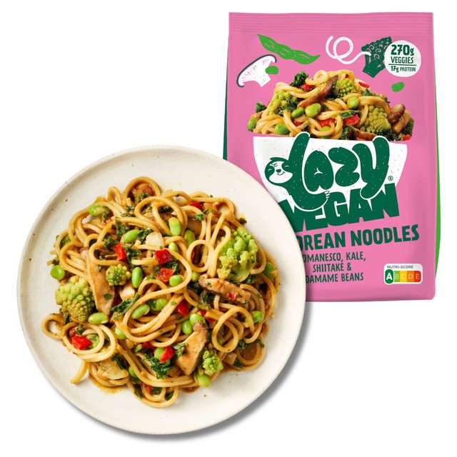 Lazy Vegan Korean noodles frozen meal (British brand)