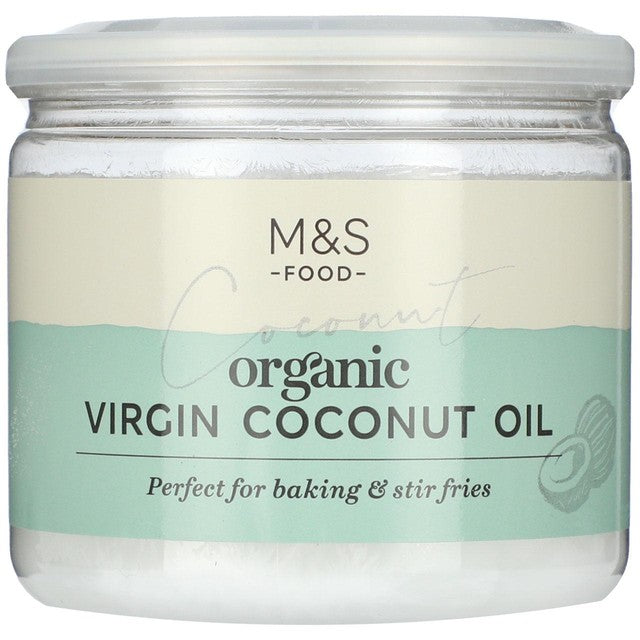 M&S Organic Virgin Coconut Oil 300ml, imported from the UK