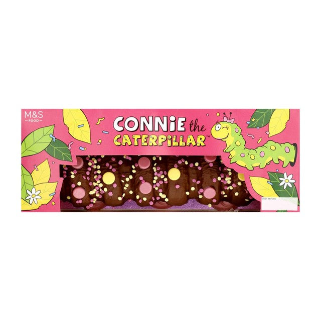 M&S Connie The Caterpillar Chocolate Cake 625g, imported from the UK