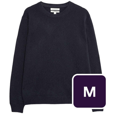 M&S Autograph Reine Kaschmir Pullover mit Rundhalsausschnitt für Herren in Navy, Größe M