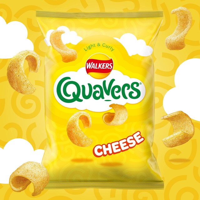 Walkers Quavers cheese flavour potato snacks multipack 20 x 16g (British brand)