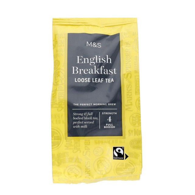 M&S English Breakfast Loose Leaf Tea 150g, imported from the UK