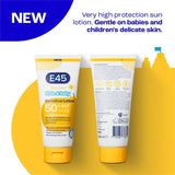 E45 kids and baby sun cream SPF 50+ - British product