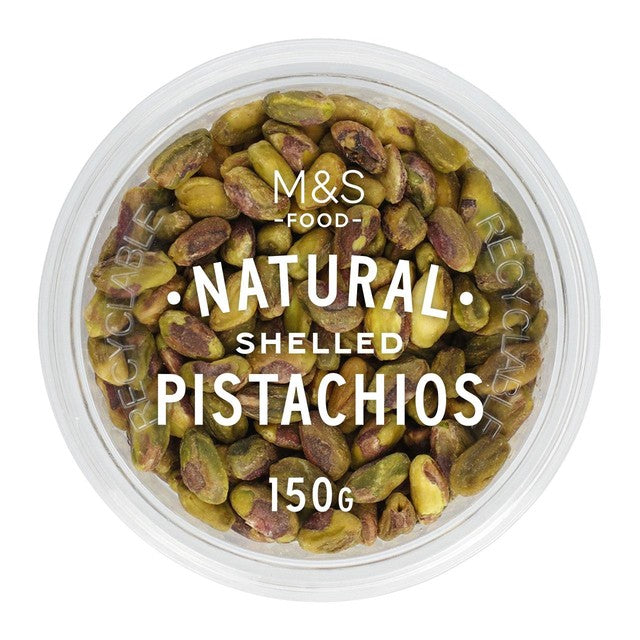 M&S shelled pistachios natural nuts, imported from the UK