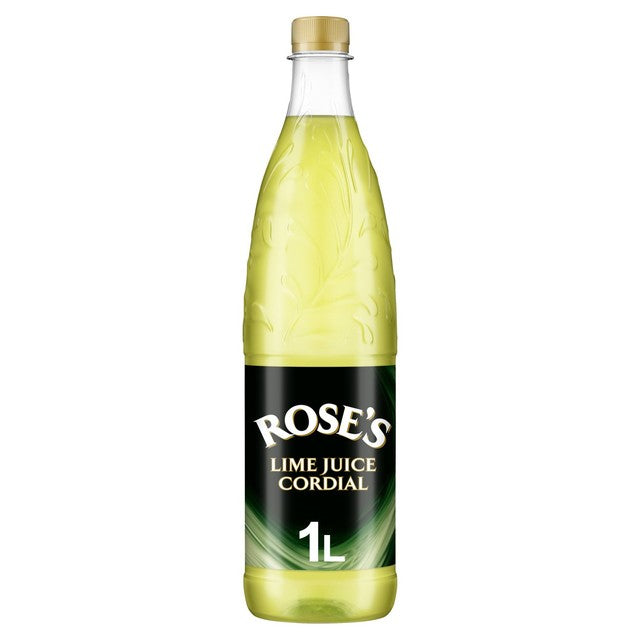 Rose's lime cordial 1L, imported from the UK