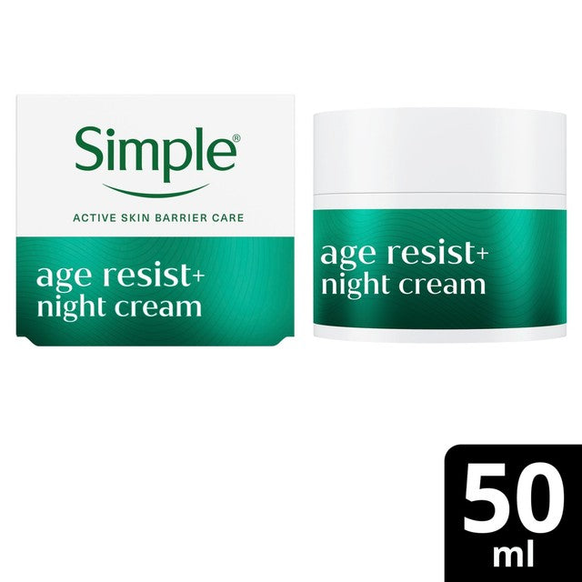 Simple Age Resist+ night cream 50ml (British brand)