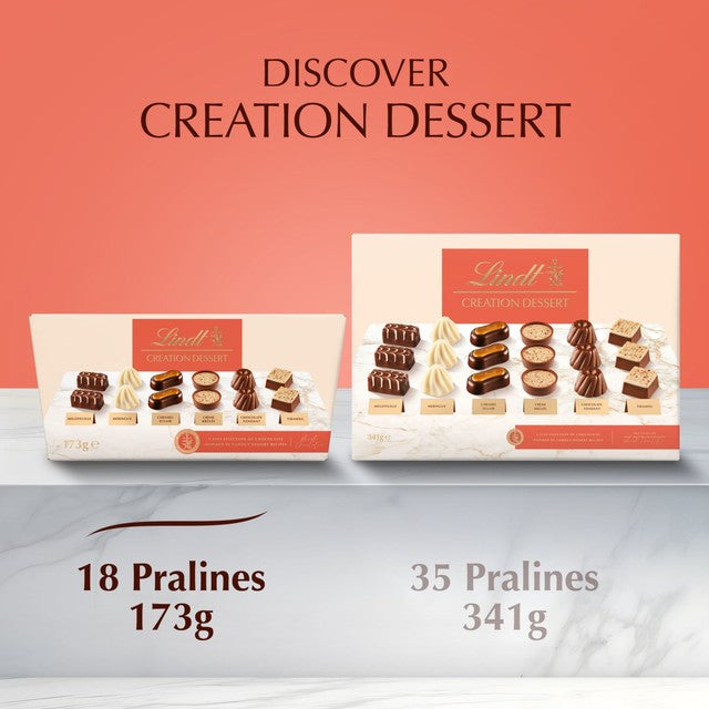 Lindt Creation Dessert Assortment chocolate box 173g, UK version