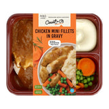 M&S mini chicken fillets in gravy meal 400g, imported from the UK