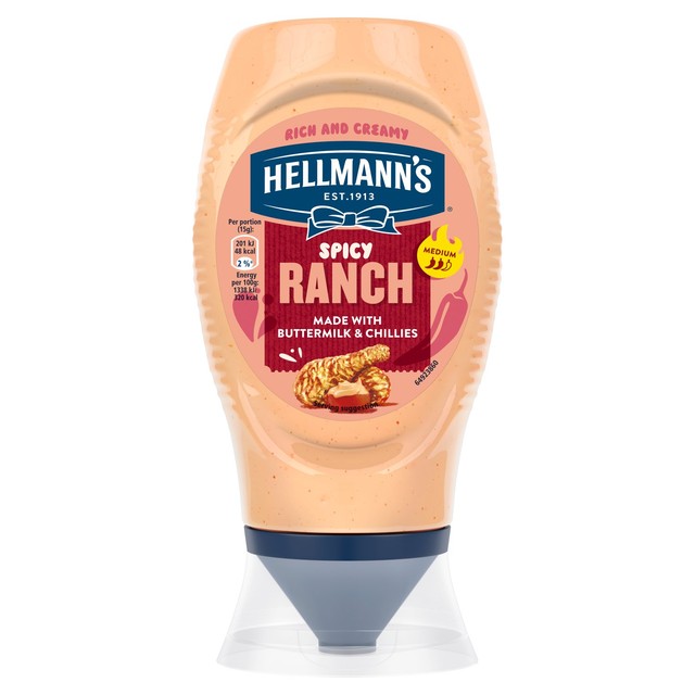 Hellmann's spicy ranch mayonnaise 250ml, UK version