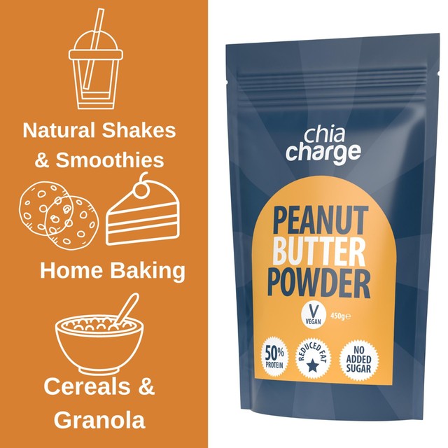 The Chia Charge Peanut Butter Powder 450g - British product