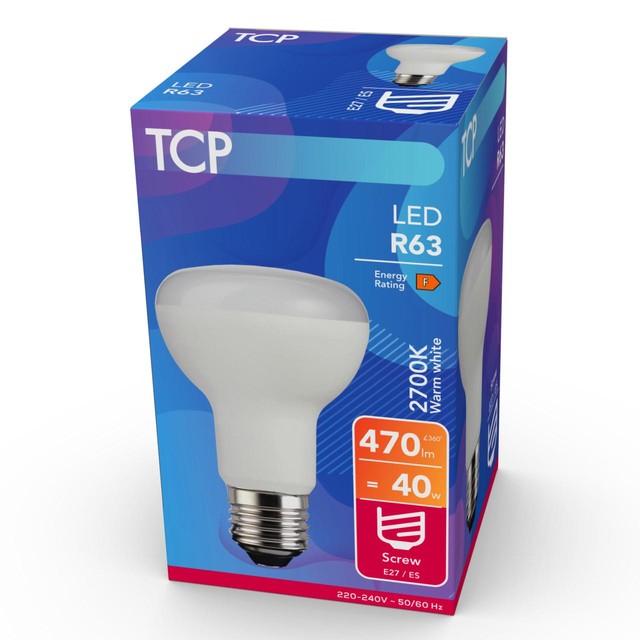 TCP spotlight screw LED light bulb 40W warm white (British brand)