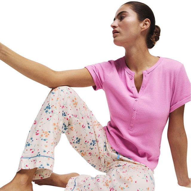 M&S pink pyjama set size 10, imported from the UK