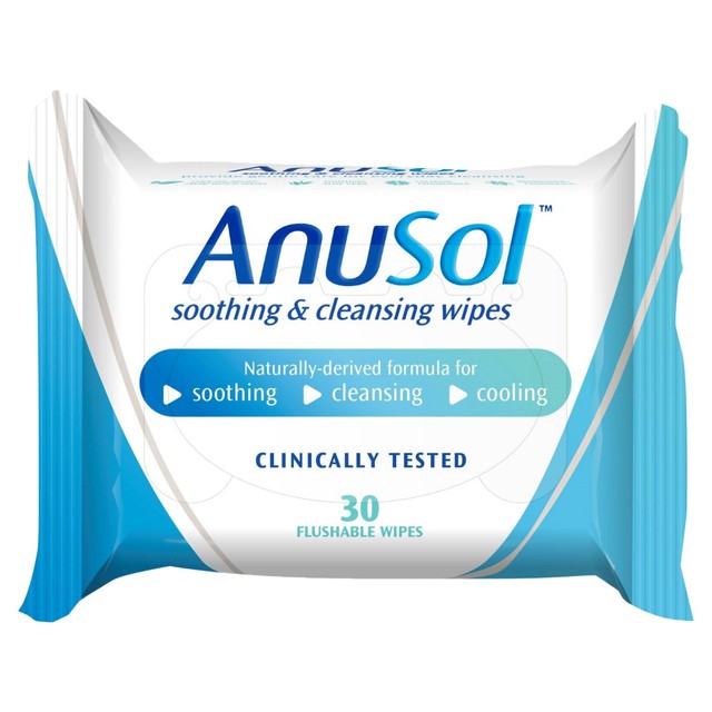 Anusol Soothing Cleansing Wipes pack of 30 - British product